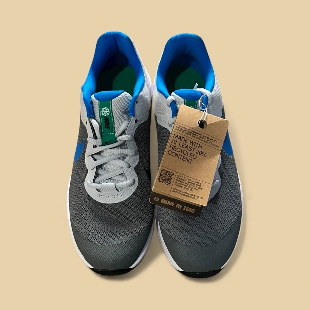Nike Revolution 6 NN (GS) Cool Grey and Photo Blue Running Shoes New no box - Picture 4 of 12